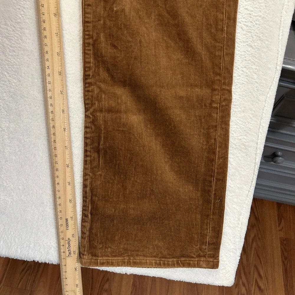 Polo Ralph Lauren Varick Slim Straight Corduroy Pants Mens 36/34 Brown Stretch